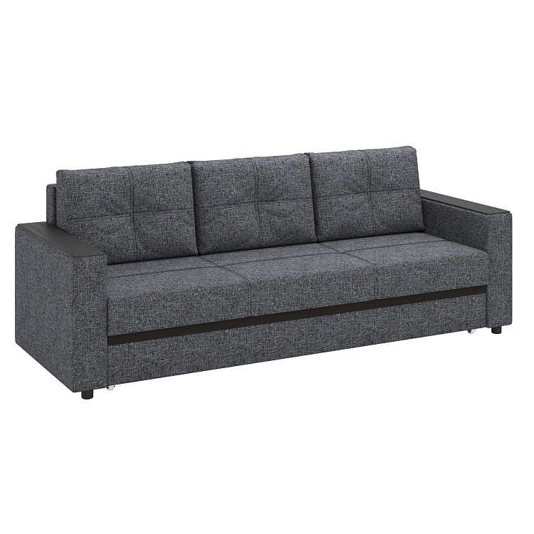 Смарт/ Диван - кровать 3-х мест рогожка серая